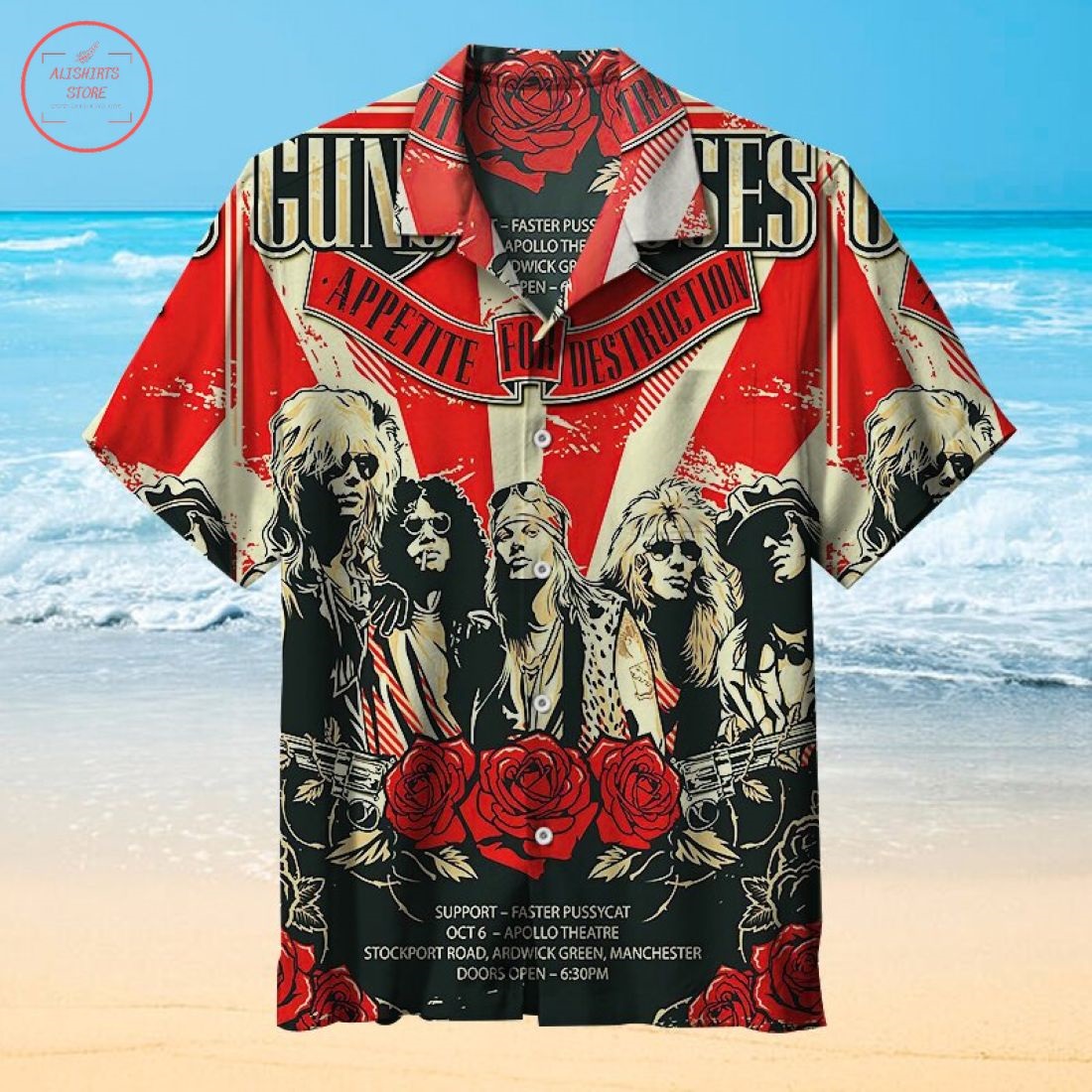 Guns N' Roses Hawaiian Shirt