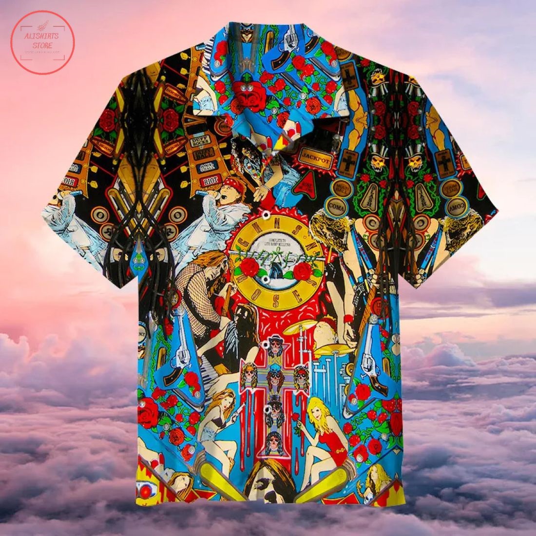 Guns N' Roses Vintage Hawaiian Shirt
