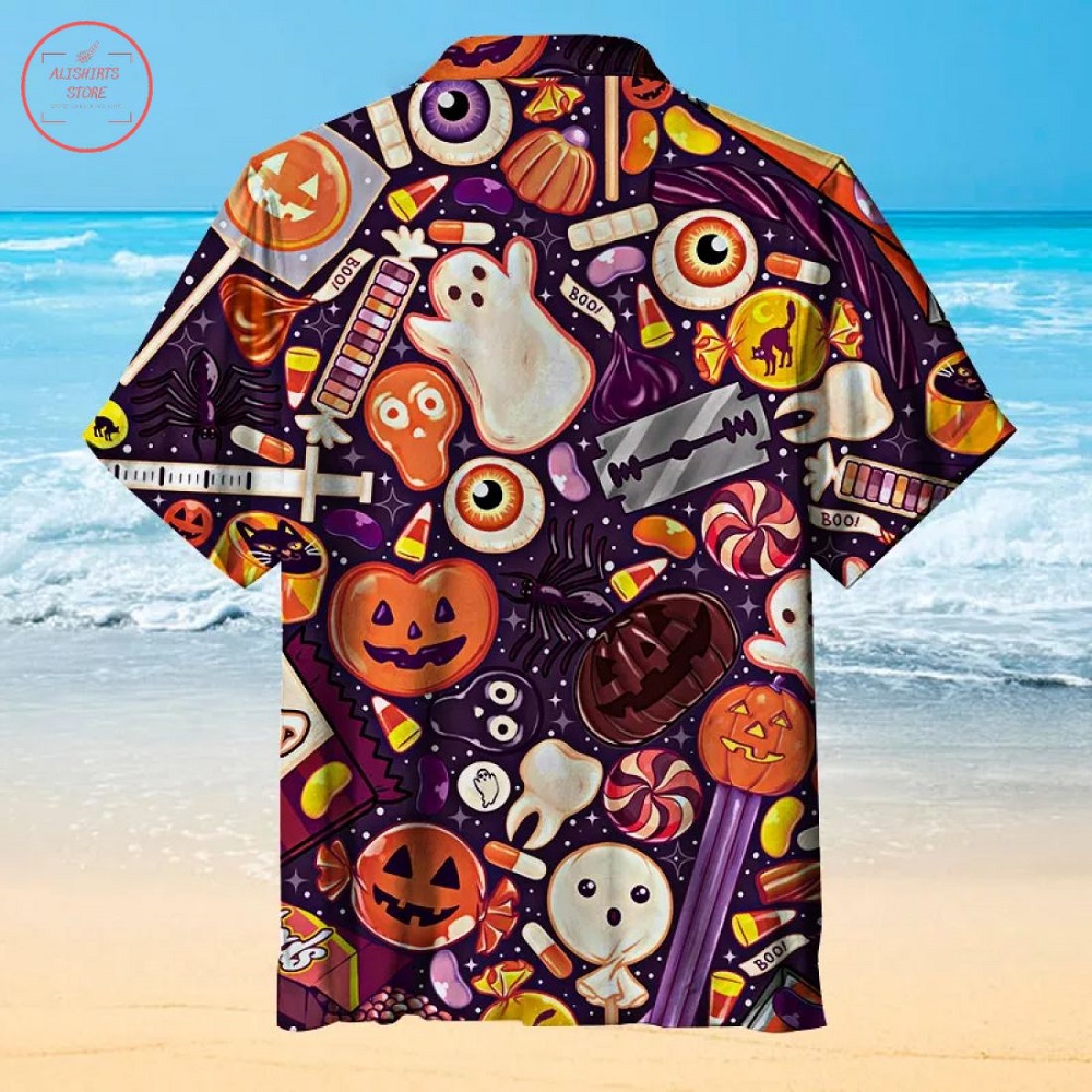 Halloween Candy Hawaiian Shirt