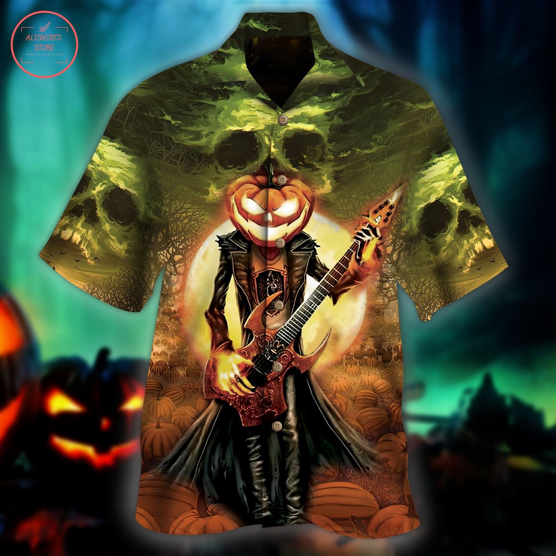 Halloween Death Music Hawaiian Shirt