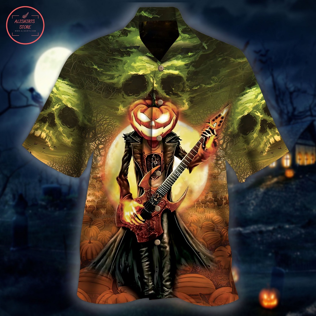 Halloween Death Music Hawaiian Shirt