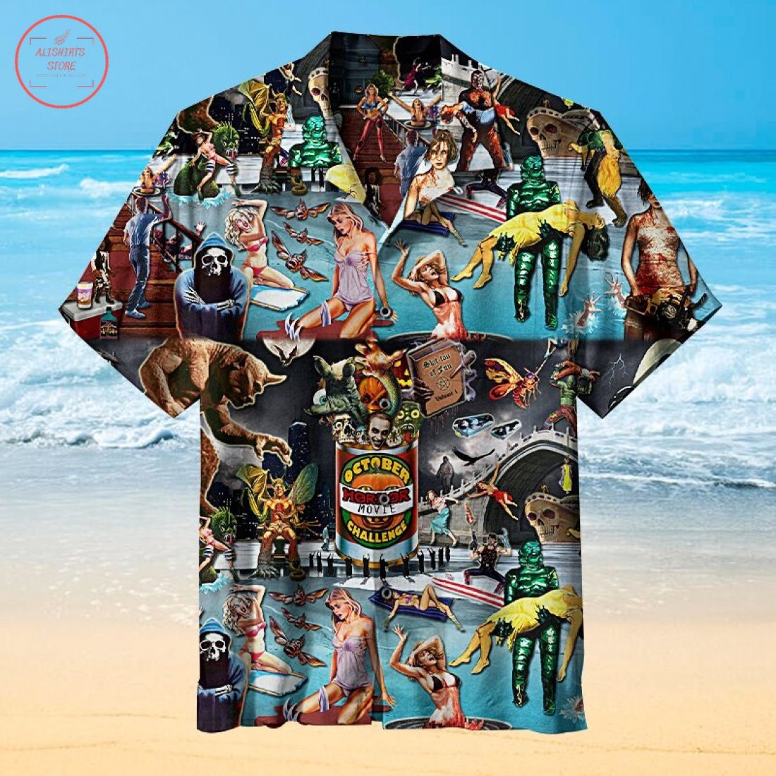 Halloween Horror Movie Hawaiian Shirt