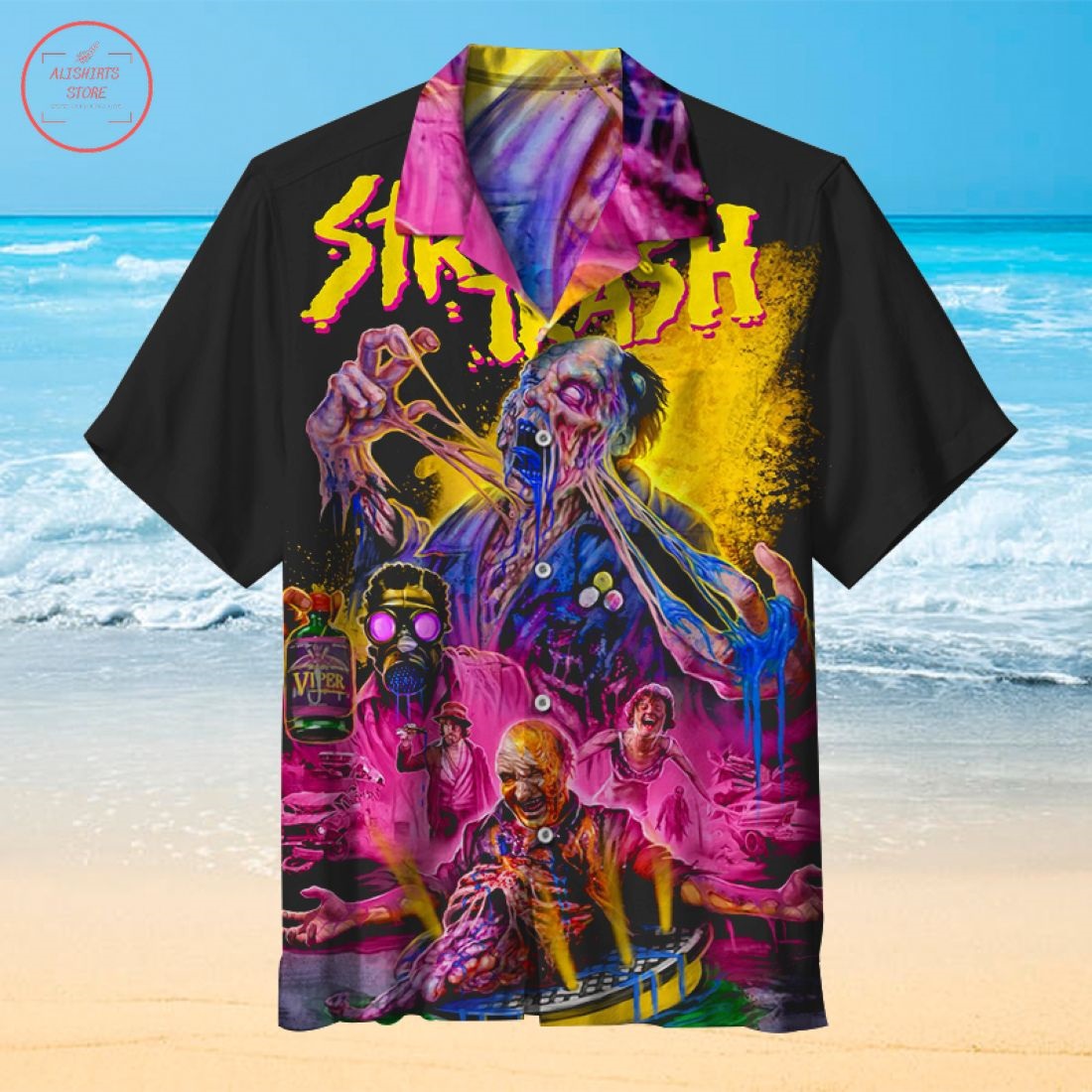 Halloween Horror Street Trash Hawaiian Shirt