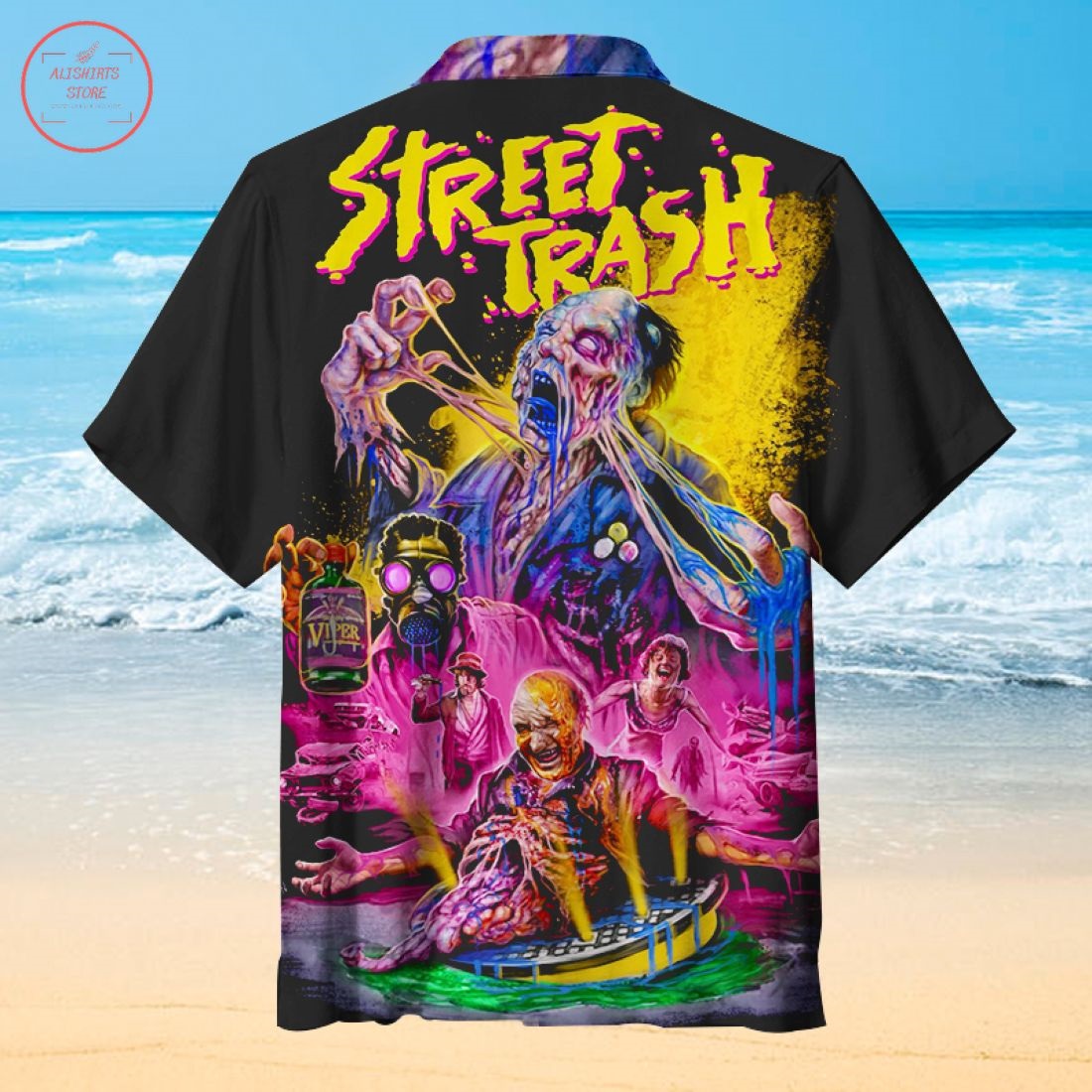 Halloween Horror Street Trash Hawaiian Shirt