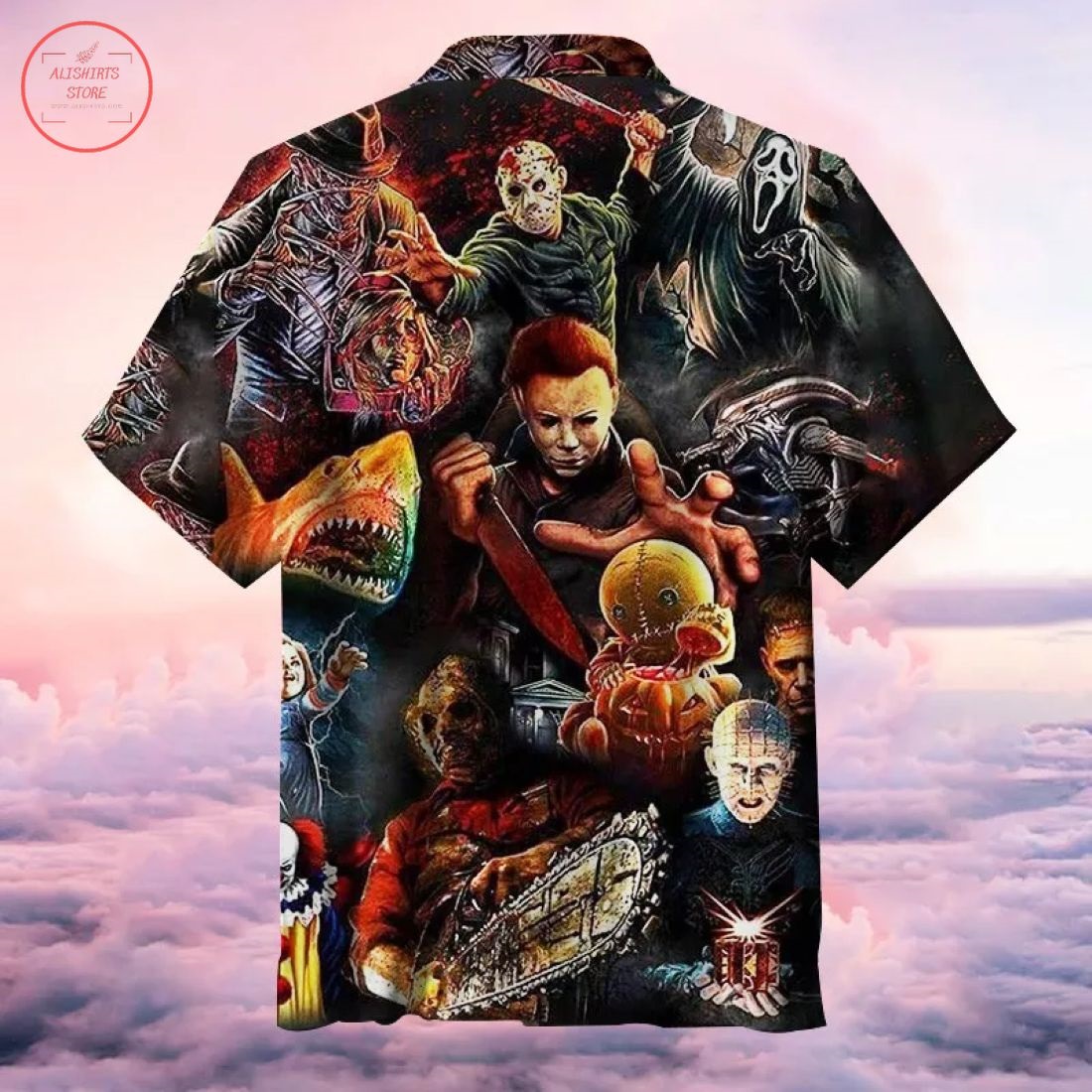 Halloween Horror movies Hawaiian Shirt