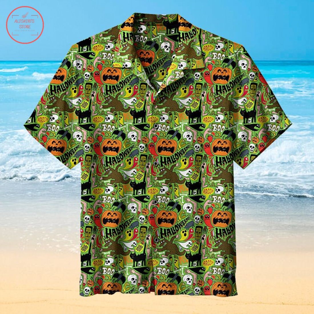 Halloween Theme Hawaiian Shirt