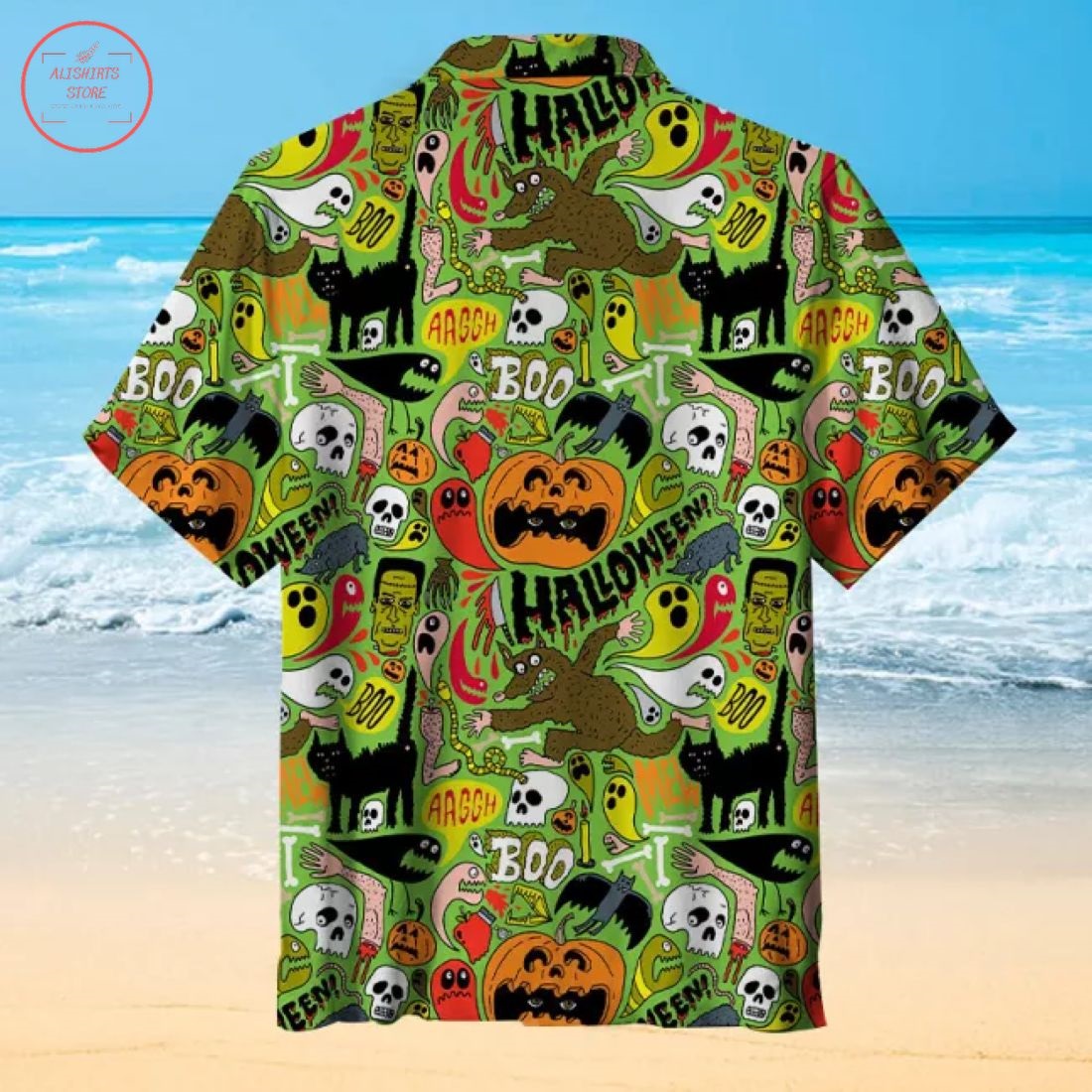 Halloween pattern Hawaiian Shirt