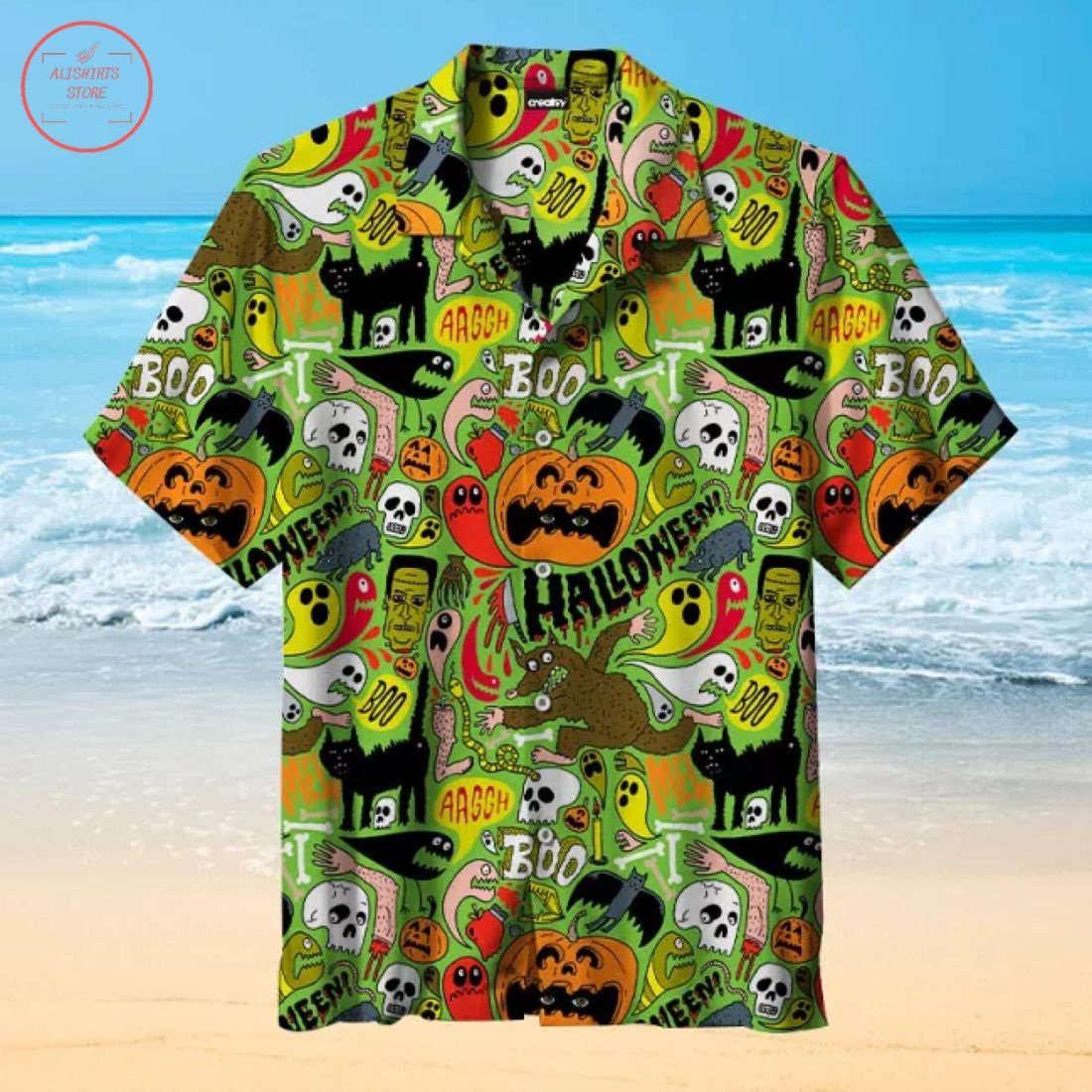 Halloween pattern Hawaiian Shirt