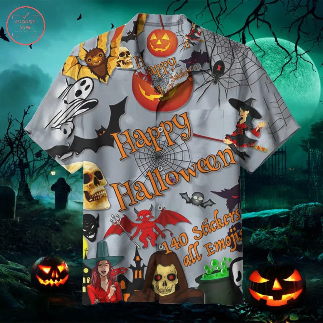 Happy Halloween Hawaiian Shirt