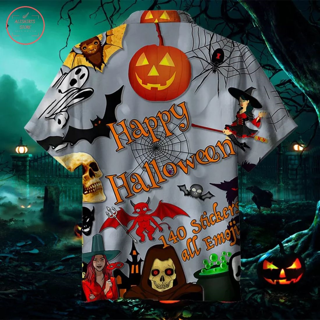 Happy Halloween Hawaiian Shirt