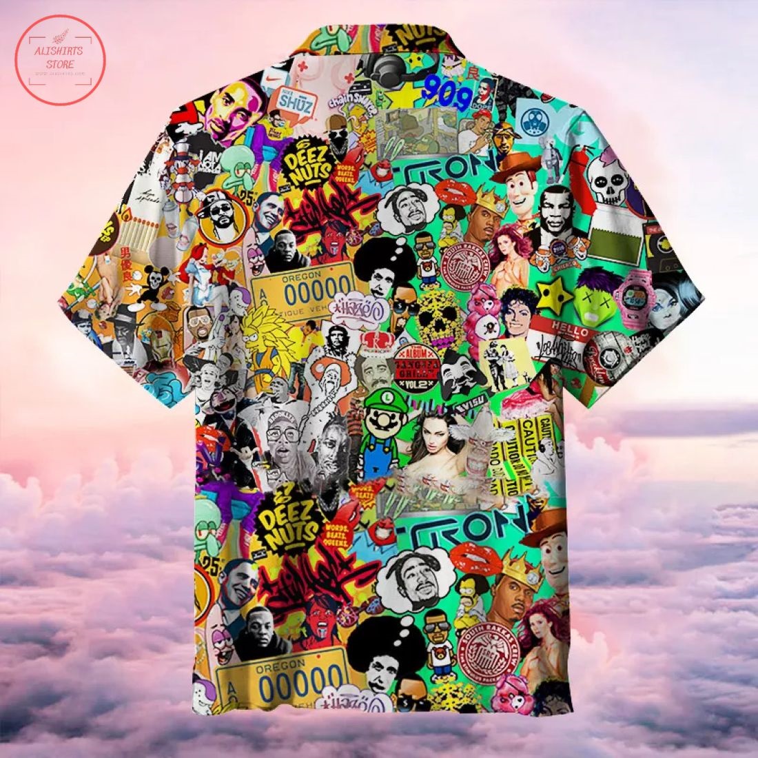 Hippie Pop Culture Art Hawaiian Shirt