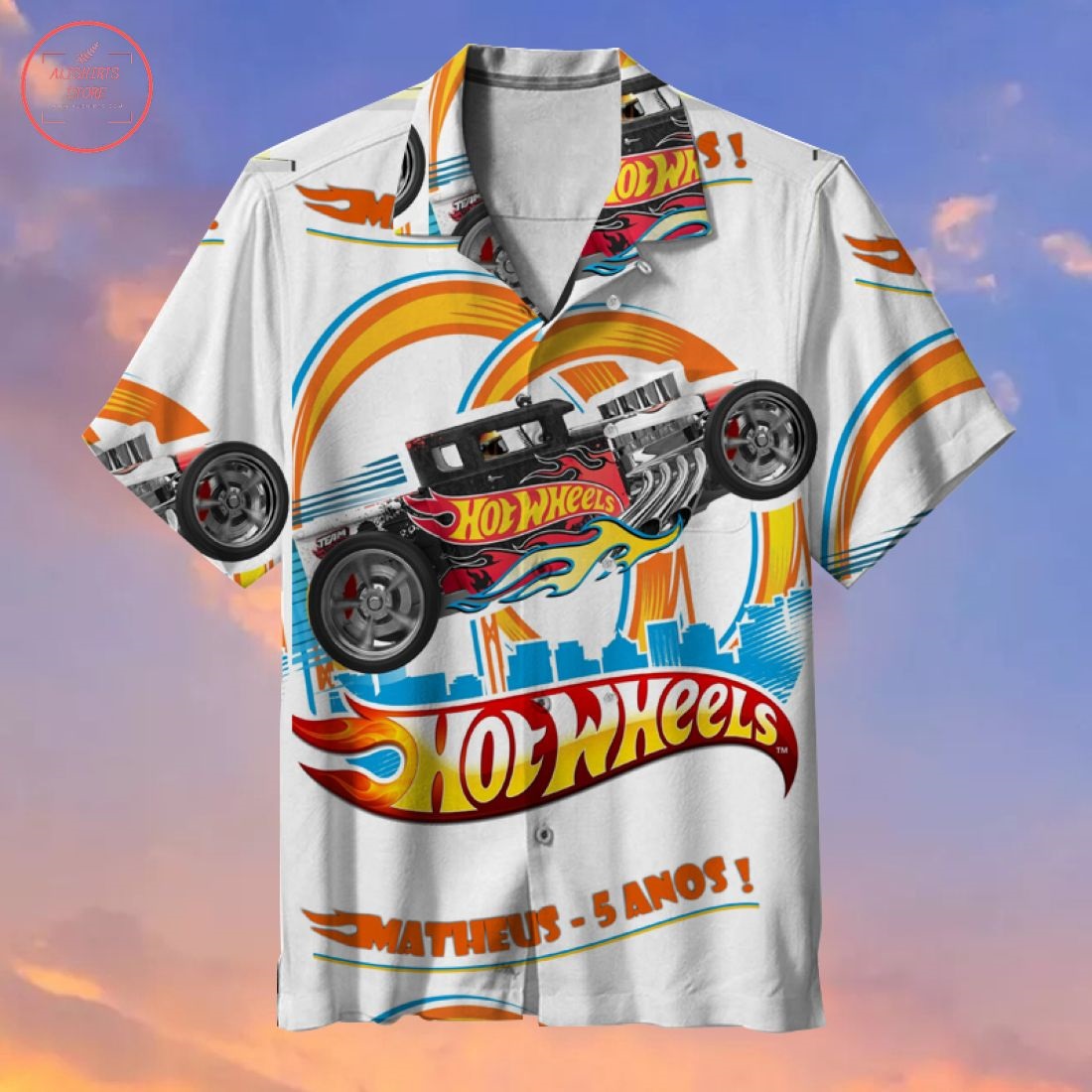 Hot Wheels Hawaiian Shirt