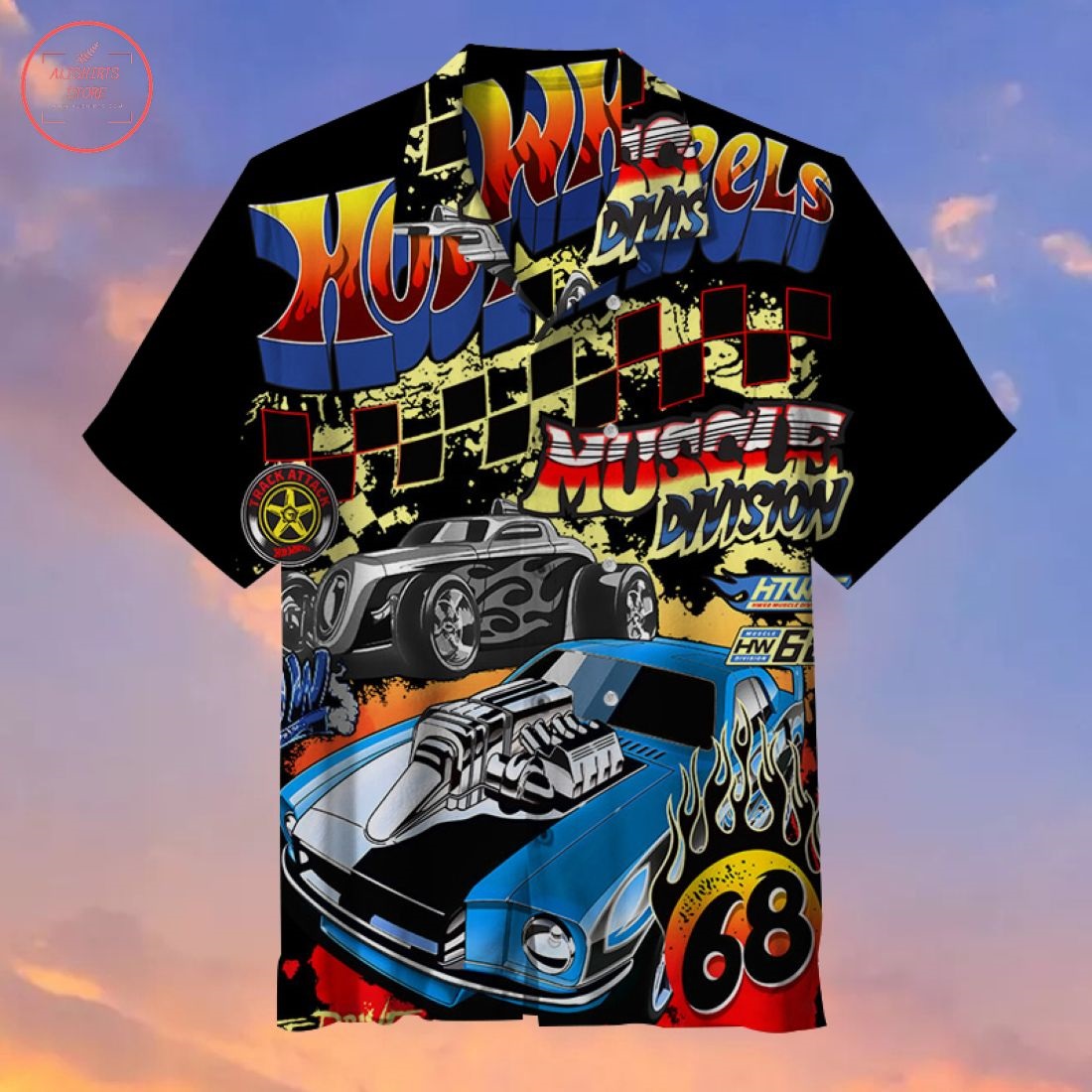 Hot Wheels Hawaiian Shirt