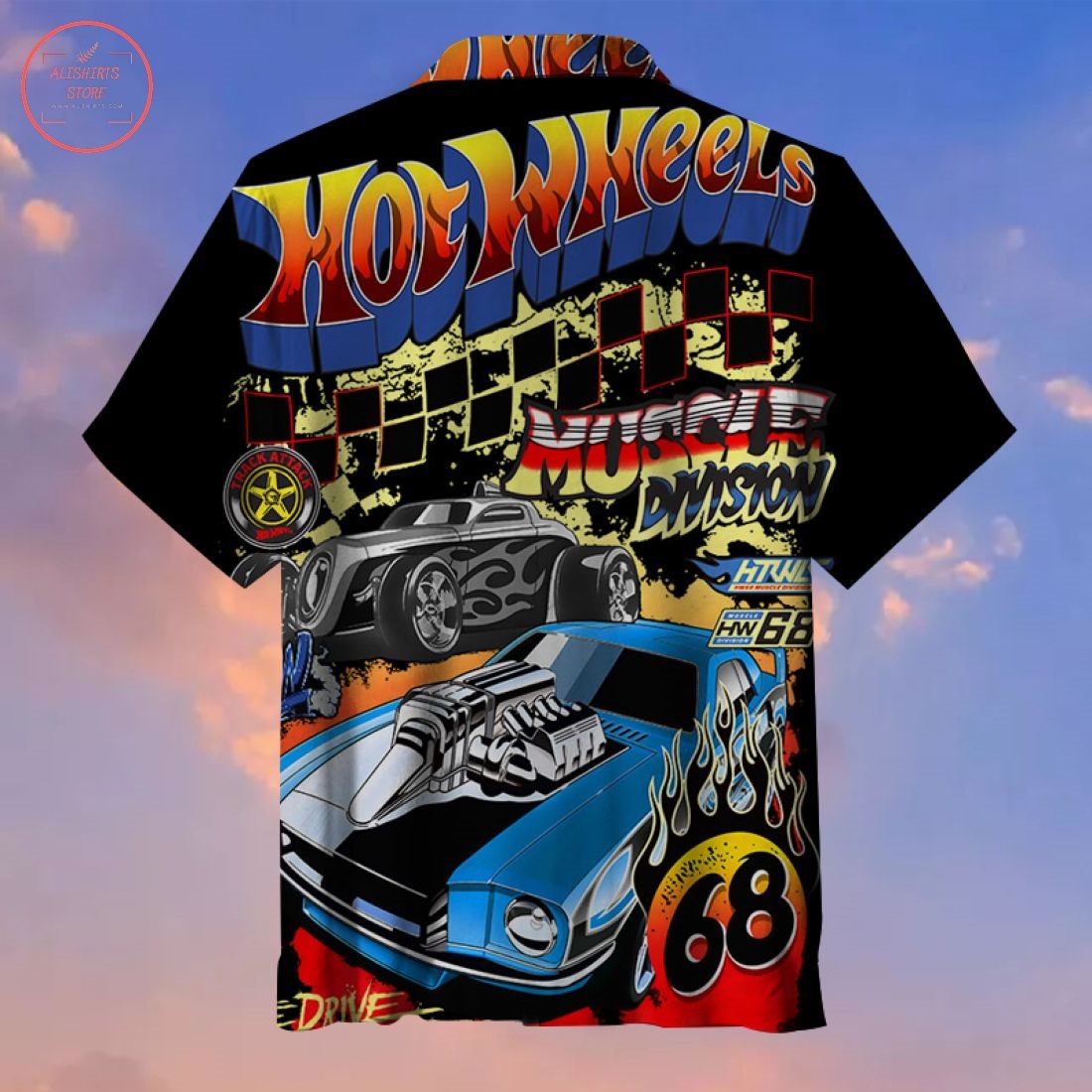 Hot Wheels Hawaiian Shirt