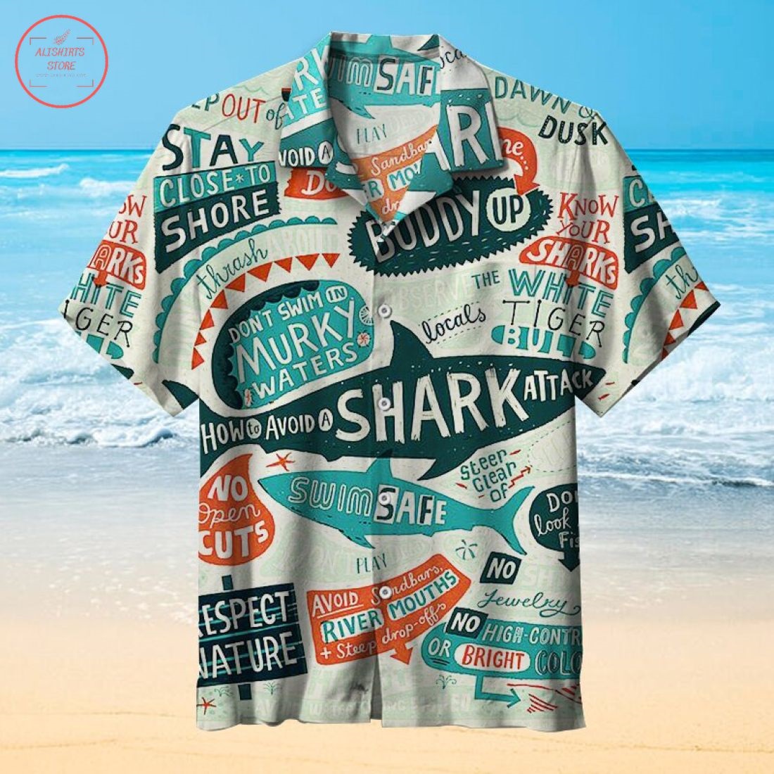 How to avoid a shark attack Hawaiian Shirt