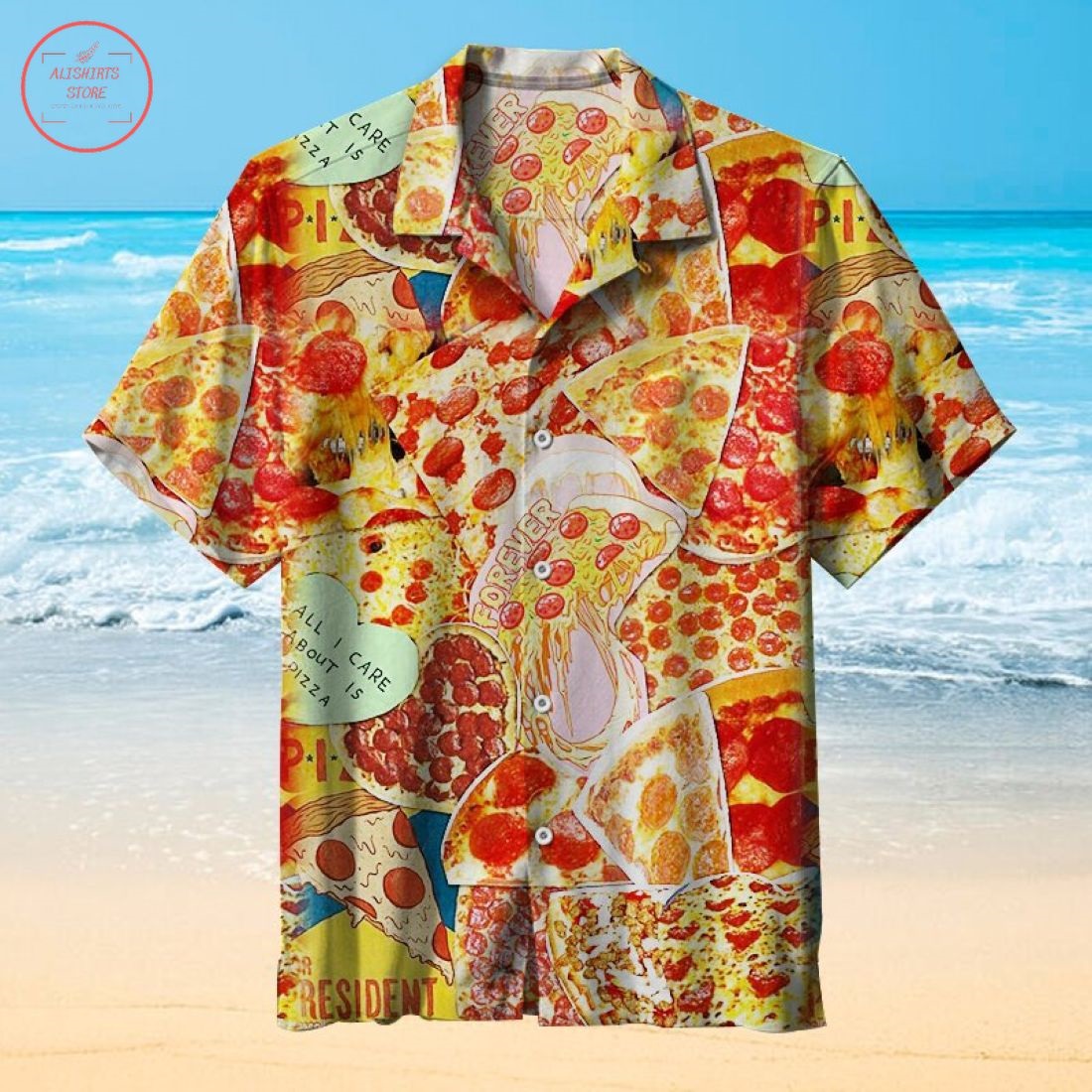 I Always Like Pizza Hawaiian Shirt