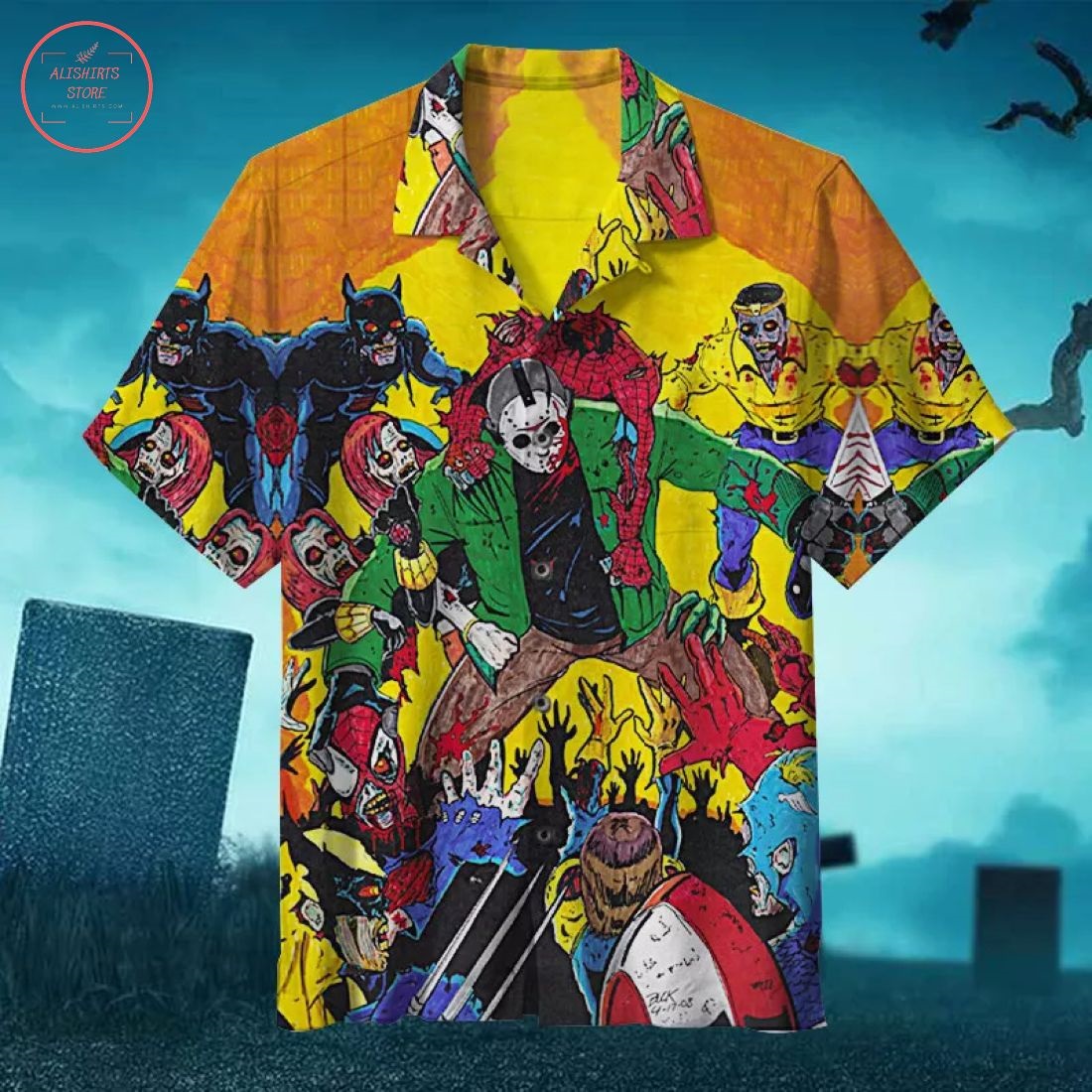 Jason Worthys VS Marvel Zombie Hawaiian Shirts