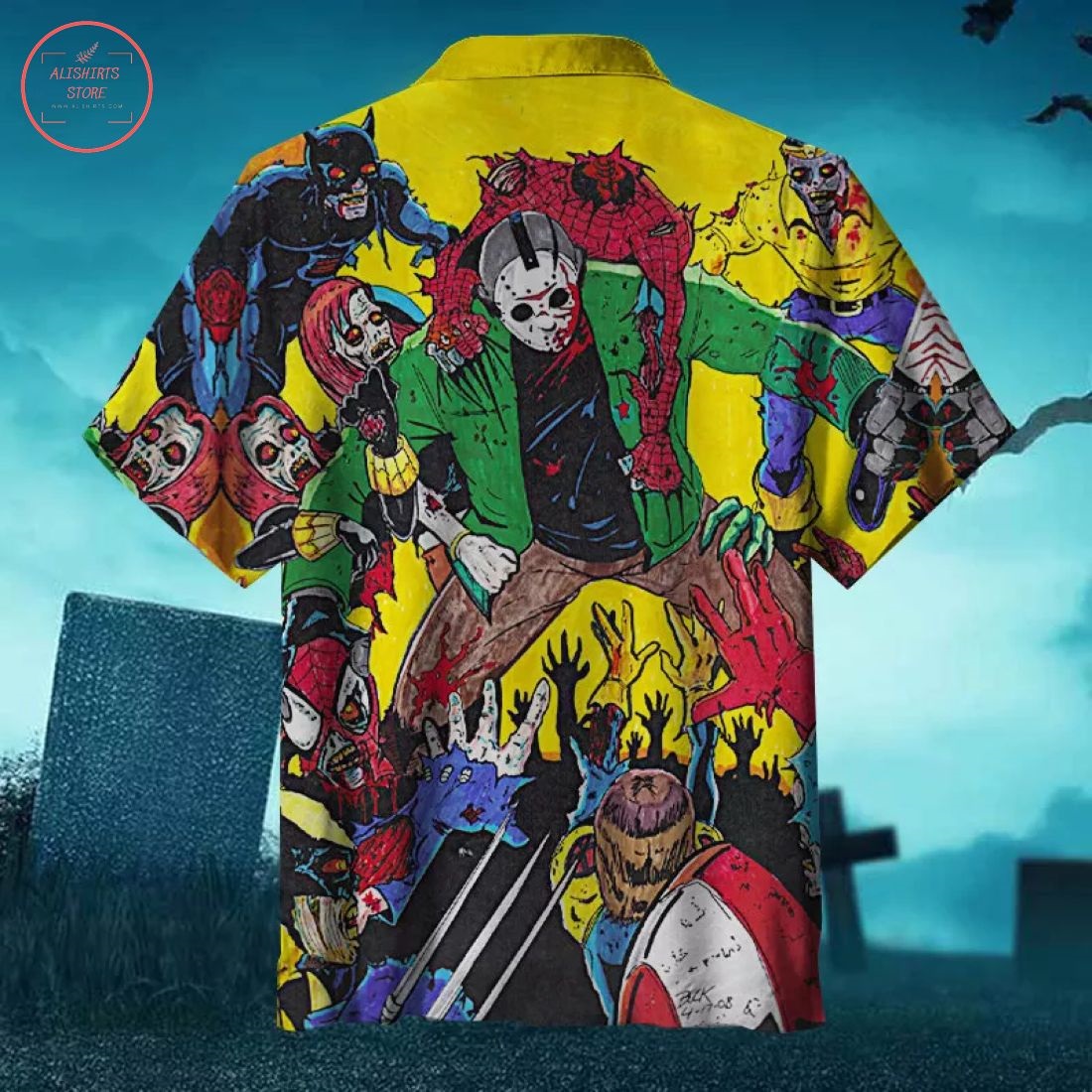 Jason Worthys VS Marvel Zombie Hawaiian Shirts