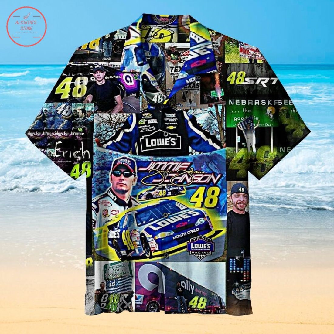 Jimmie Johnson 48 Hawaiian Shirt