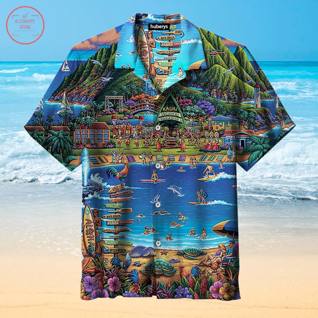 Kauai Island Hawaiian Shirt