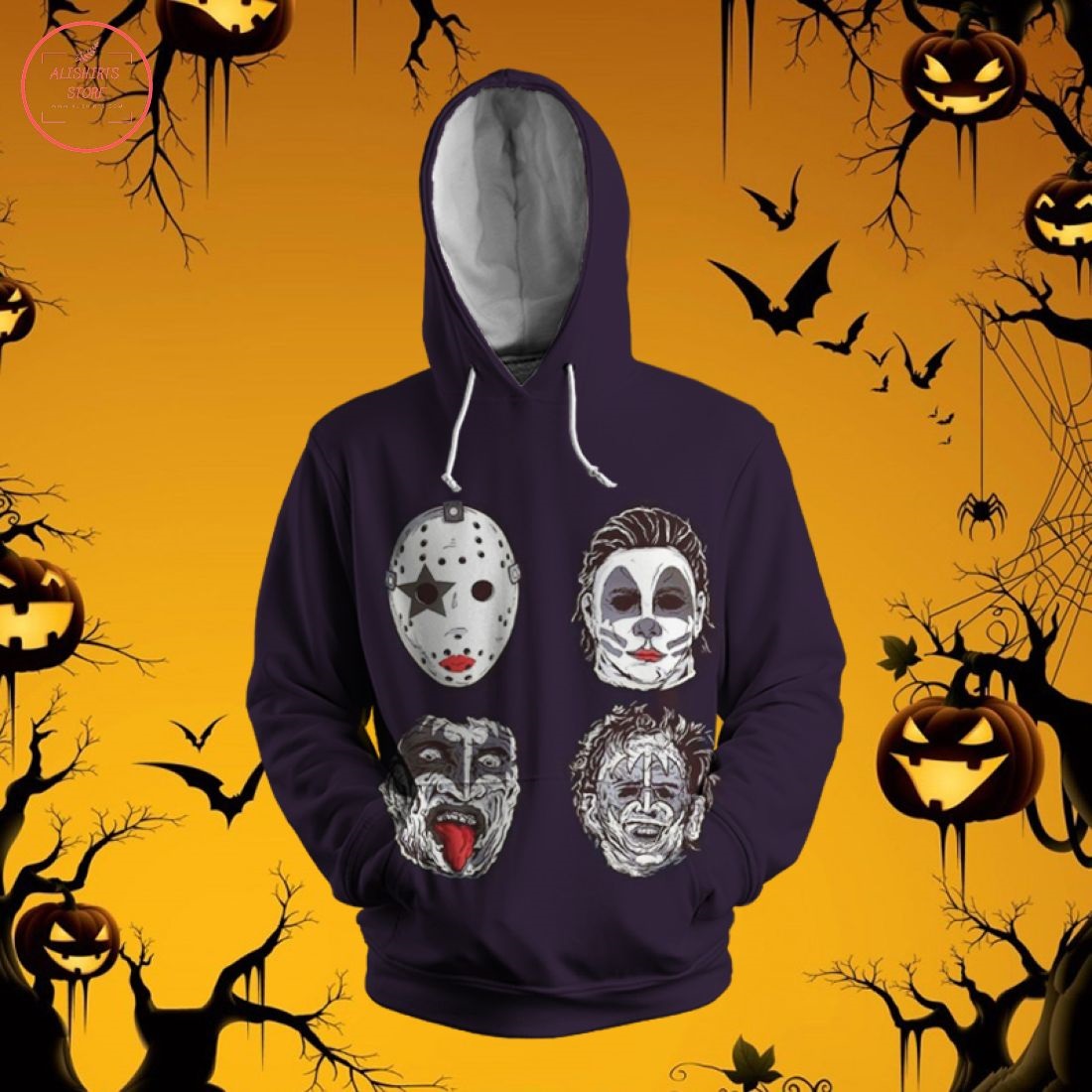 Kiss Band Halloween Limited 3D Hoodie