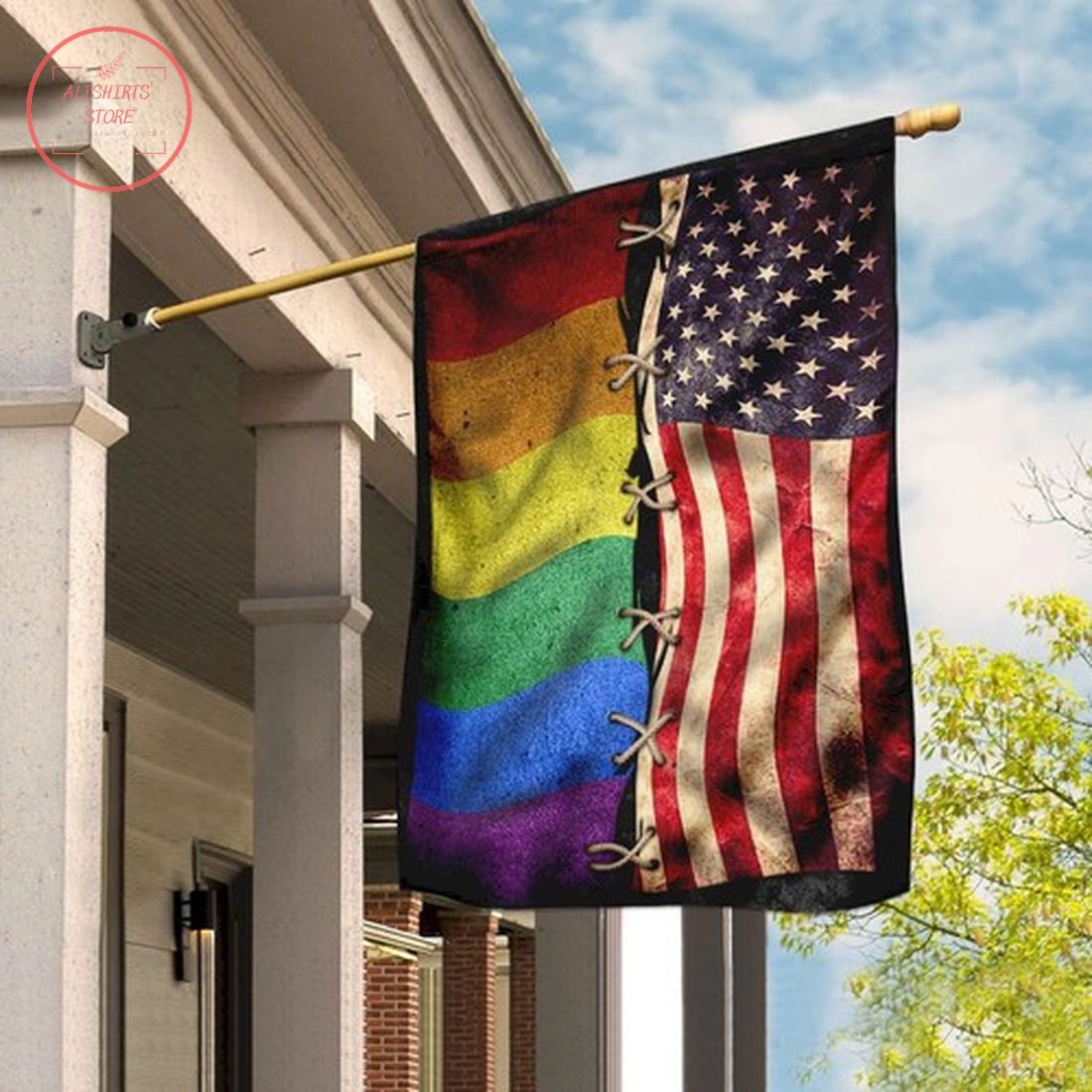 LGBT American Independence Day Flag
