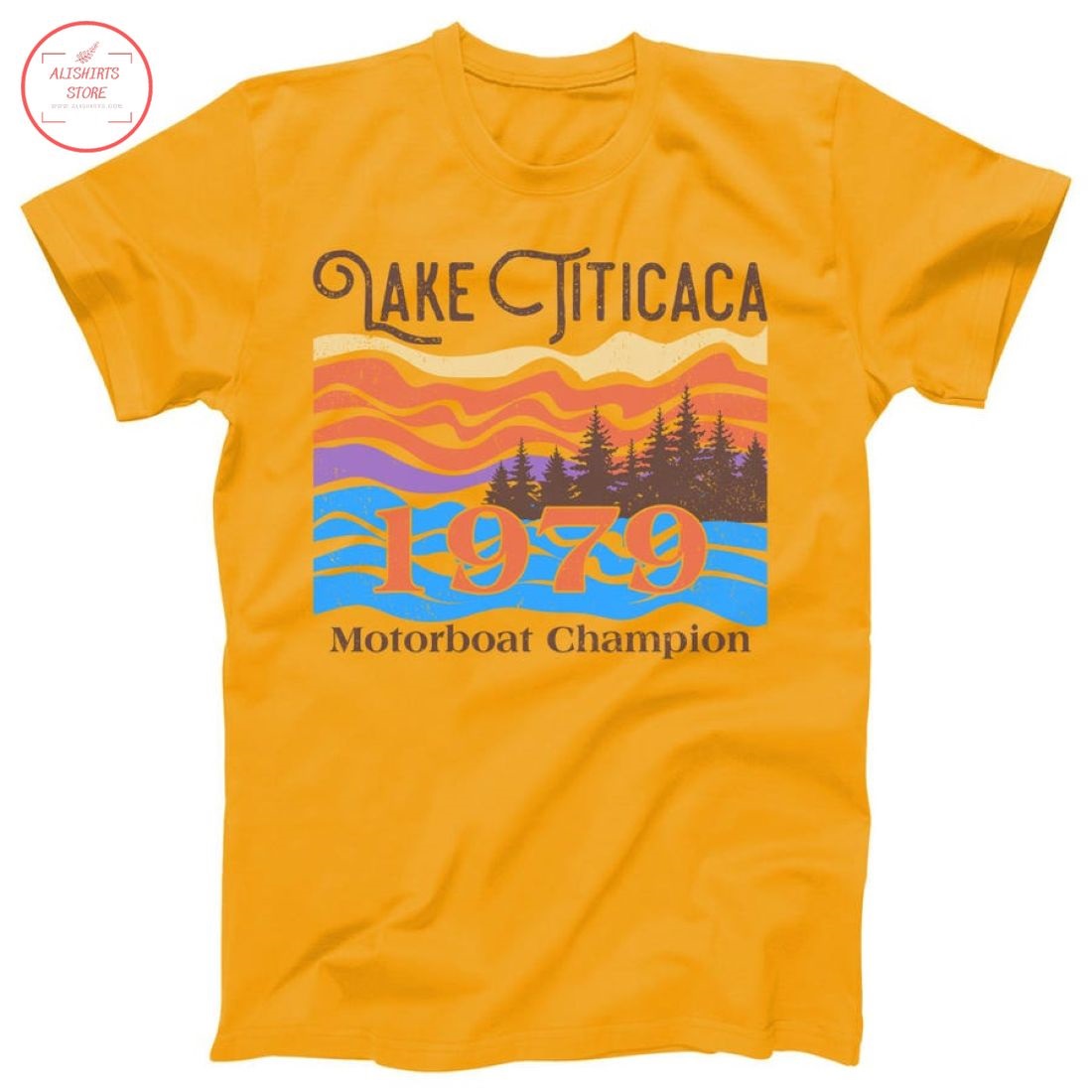 Lake Titicaca 1979 Motorboat Champion T-Shirt