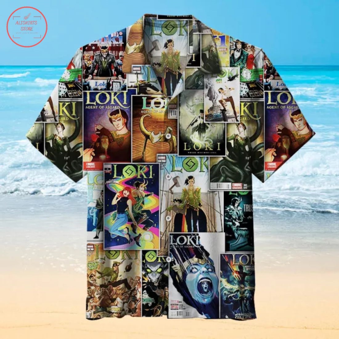 Loki Comics cover Hawaiian Shirt