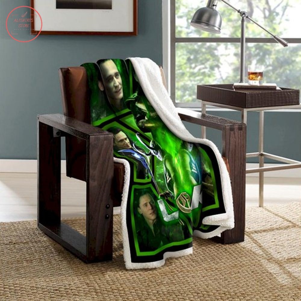 Loki Norse mythology Avengers League Fleece Blanket