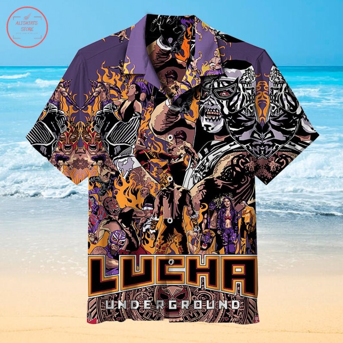 Lucha libre Hawaiian shirt