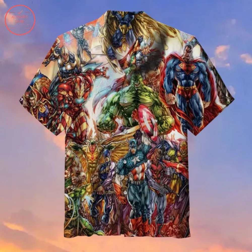Marvel & DC hero Assemble Hawaiian Shirt