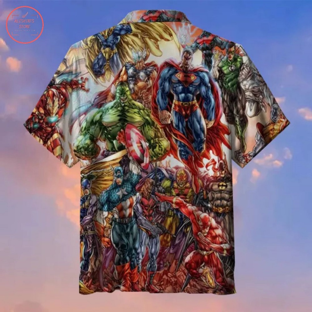 Marvel & DC hero Assemble Hawaiian Shirt