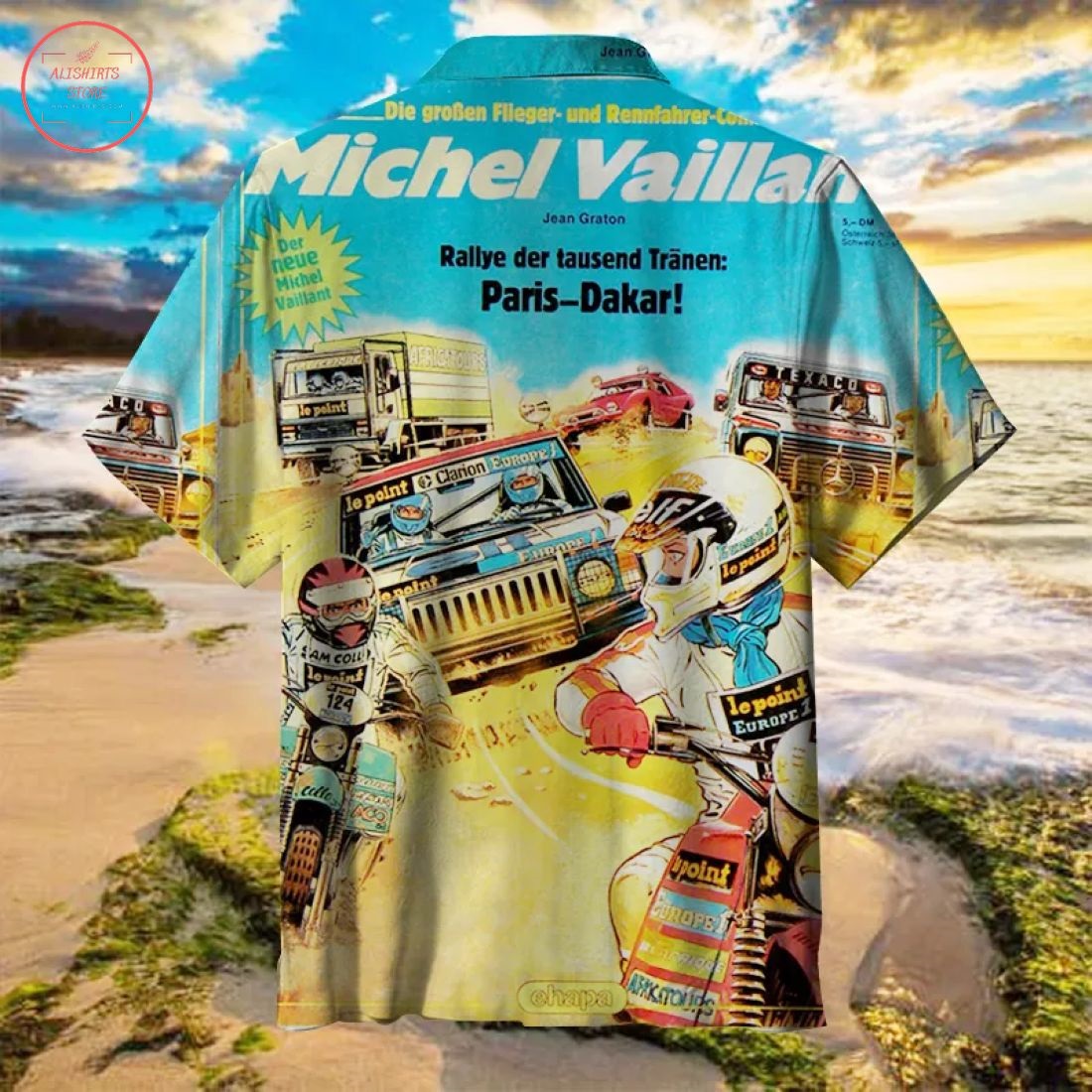 Michel Vaillant Paris Dakar Hawaiian Shirt