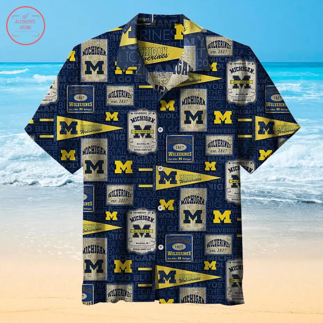 Michigan Wolverines football Hawaiian Shirt