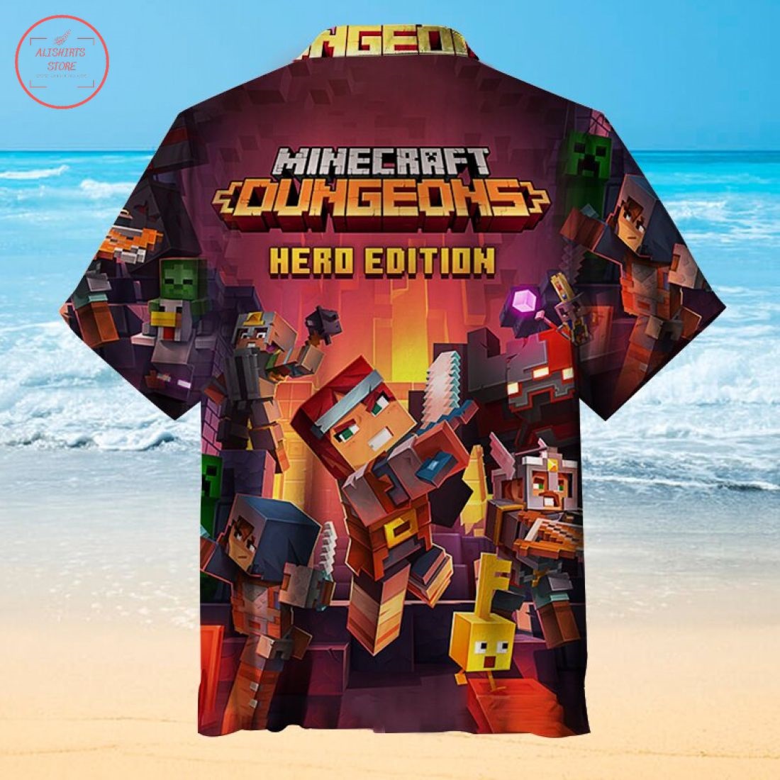 Minecraft Dungeons Hawaiian Shirt