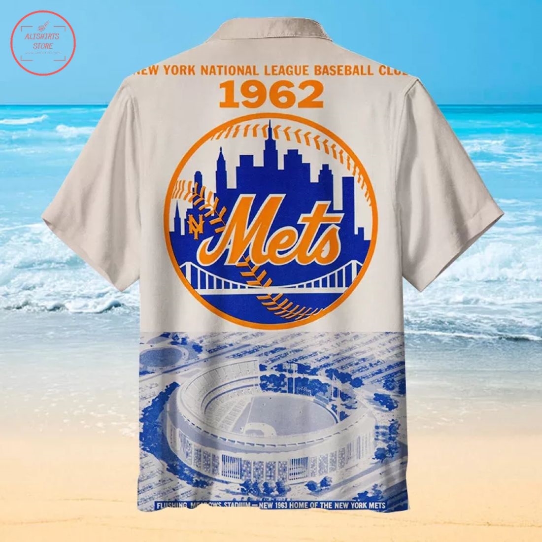 Mlb New York Mets Stadium Hawaiian Shirt
