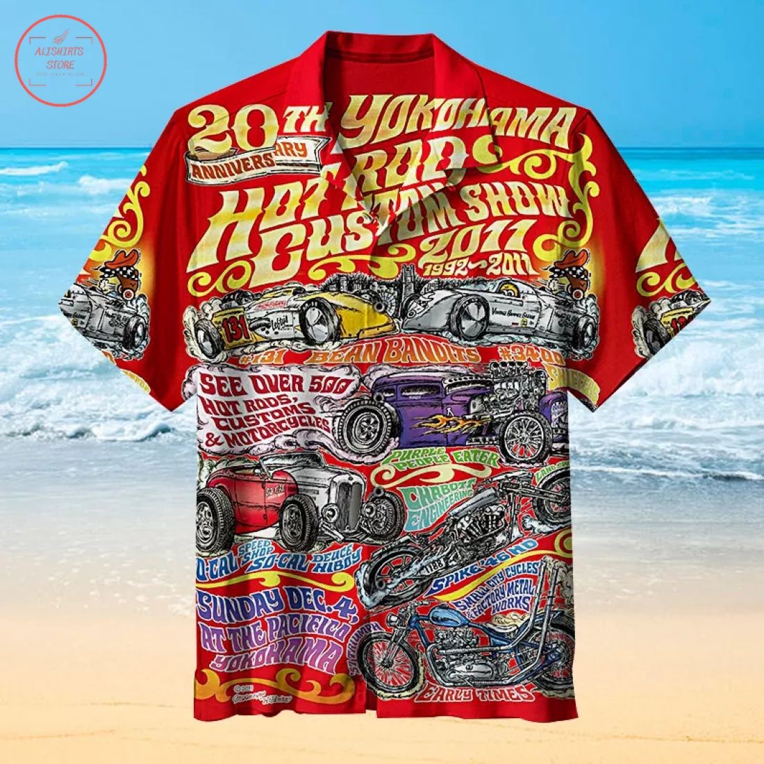 Mooneyes Hot Rod Hawaiian Shirt