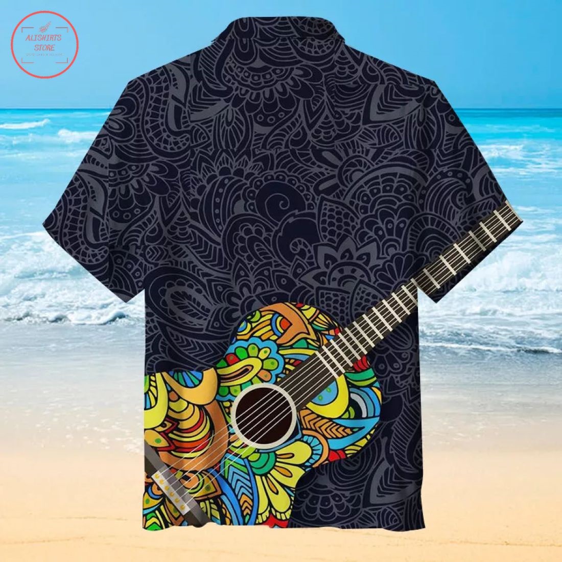 My Favorite Vintage Printed Guitar Hawaiian Shirt