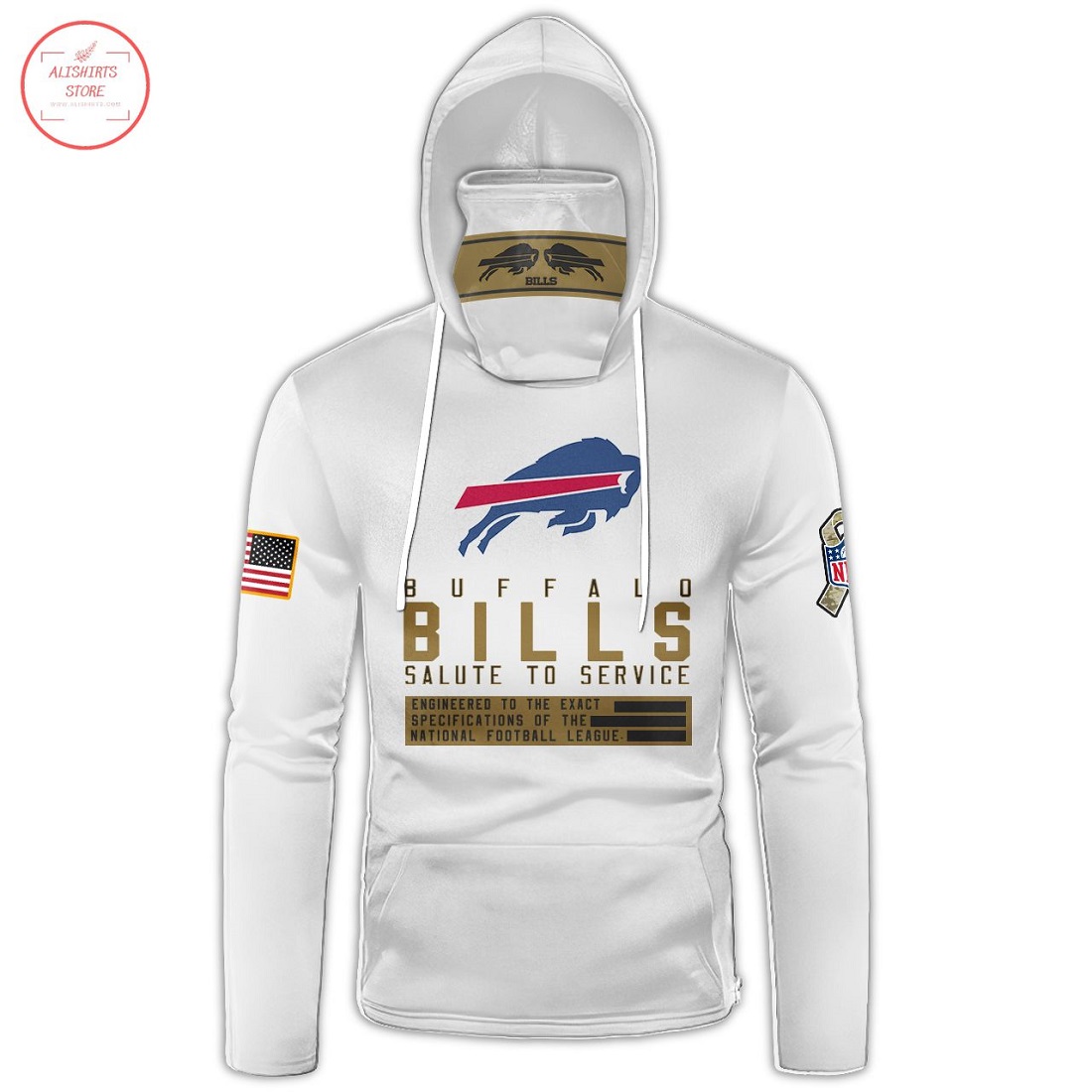 NFL Buffalo Bills Personalized Gaiter Hoodie