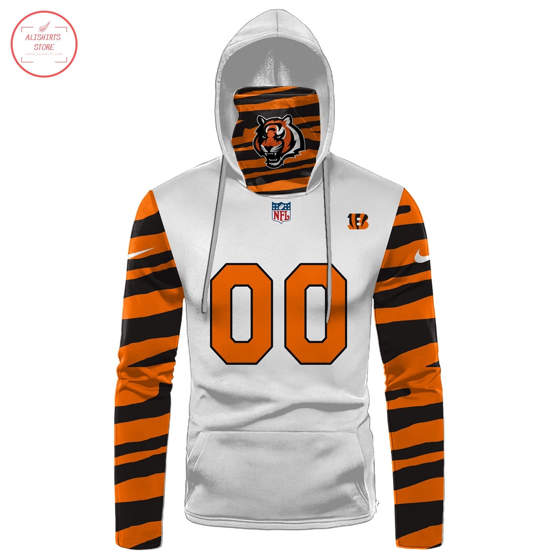 NFL Cincinnati Bengals Personalized Gaiter Hoodie