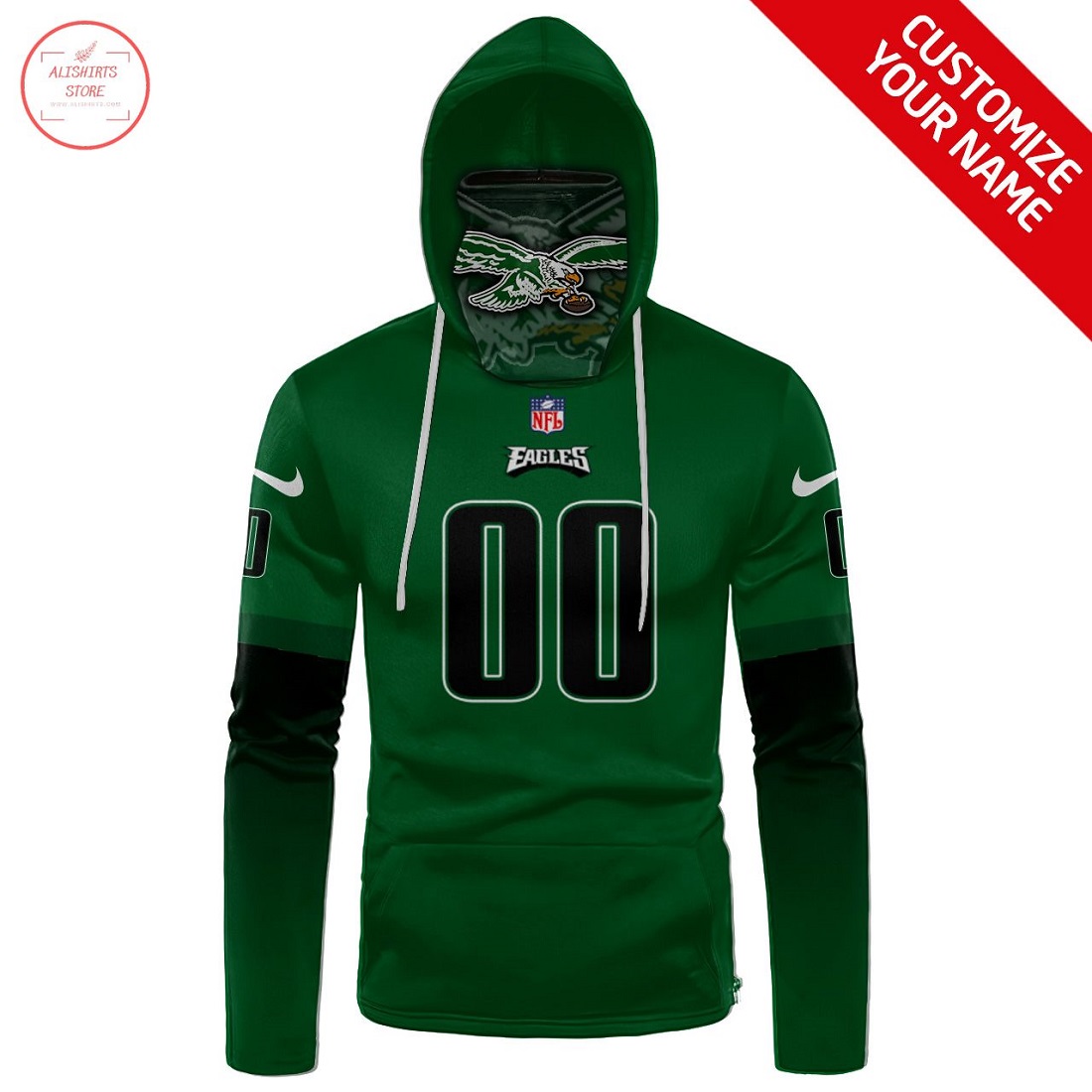 NFL Philadelphia Eagles Personalized Gaiter Hoodie