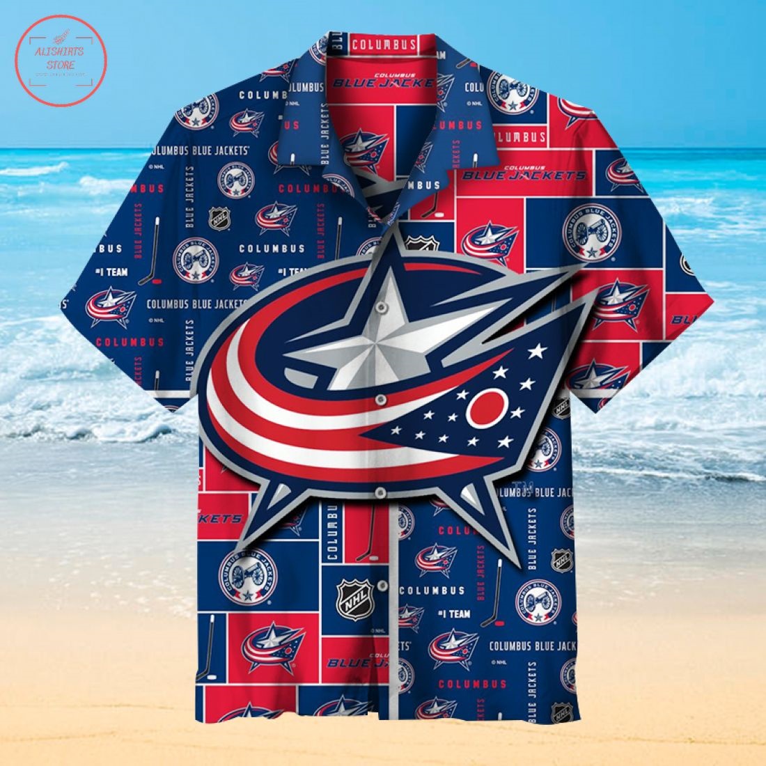 NHL Columbus Blue Jackets Hawaiian Shirt