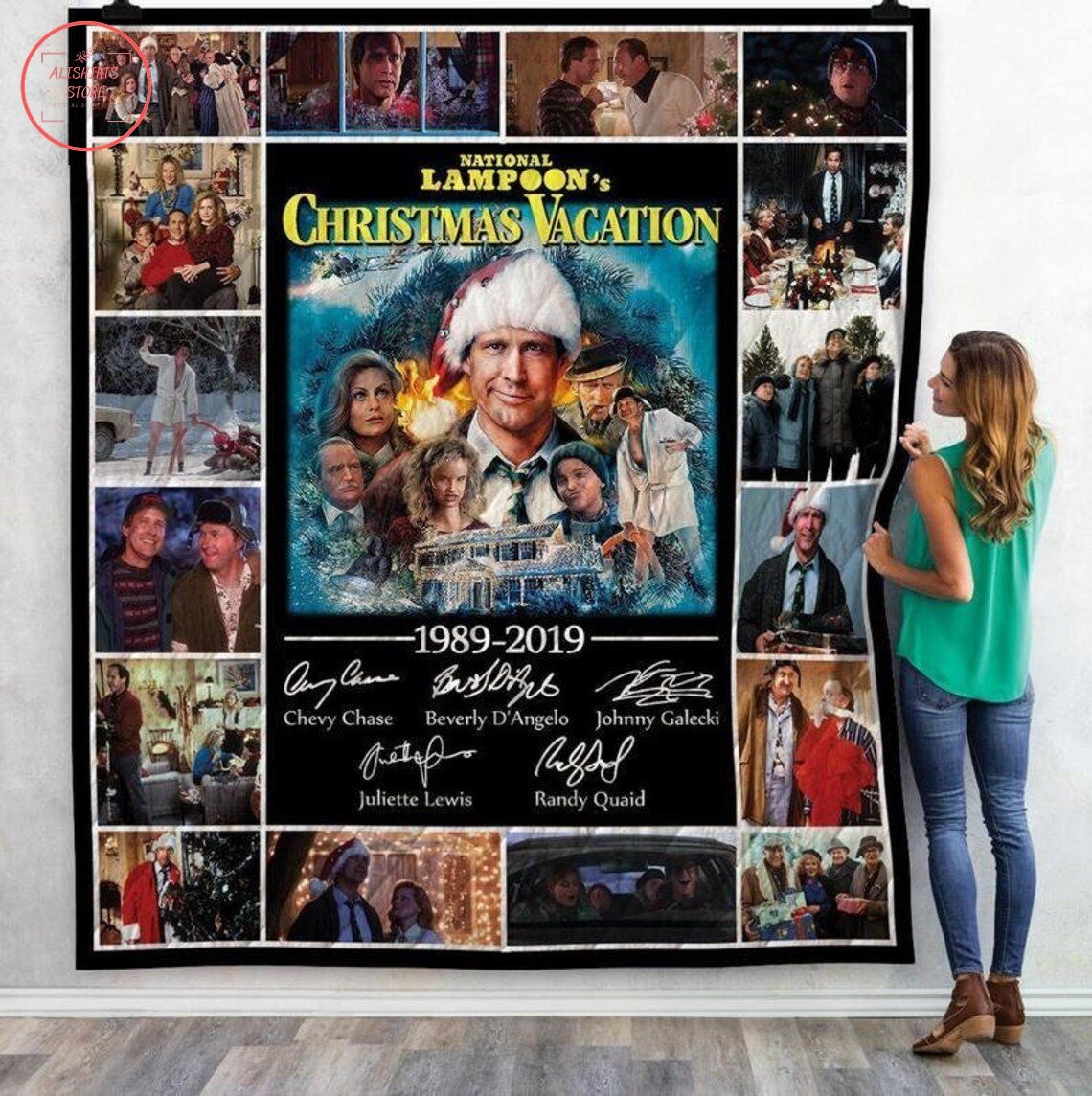 National Lampoons Christmas Vacation Quilt Blanket