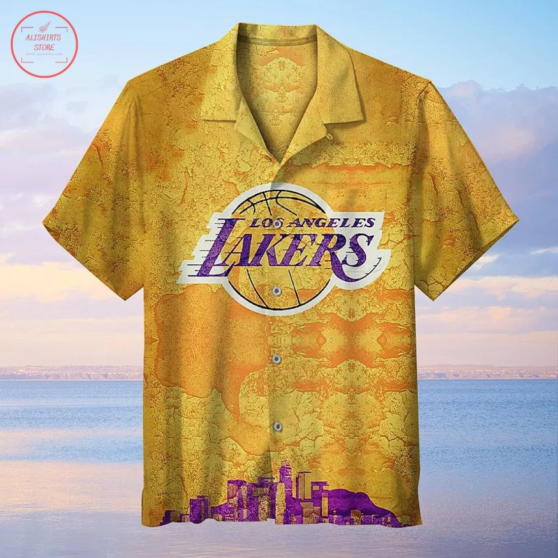 Nba Los Angeles Lakers vintage Hawaiian shirt