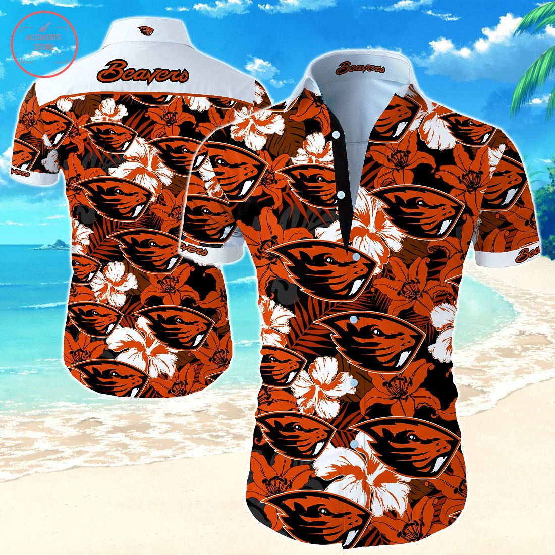 Ncaa Oregon State Beavers Hawaiian shirt