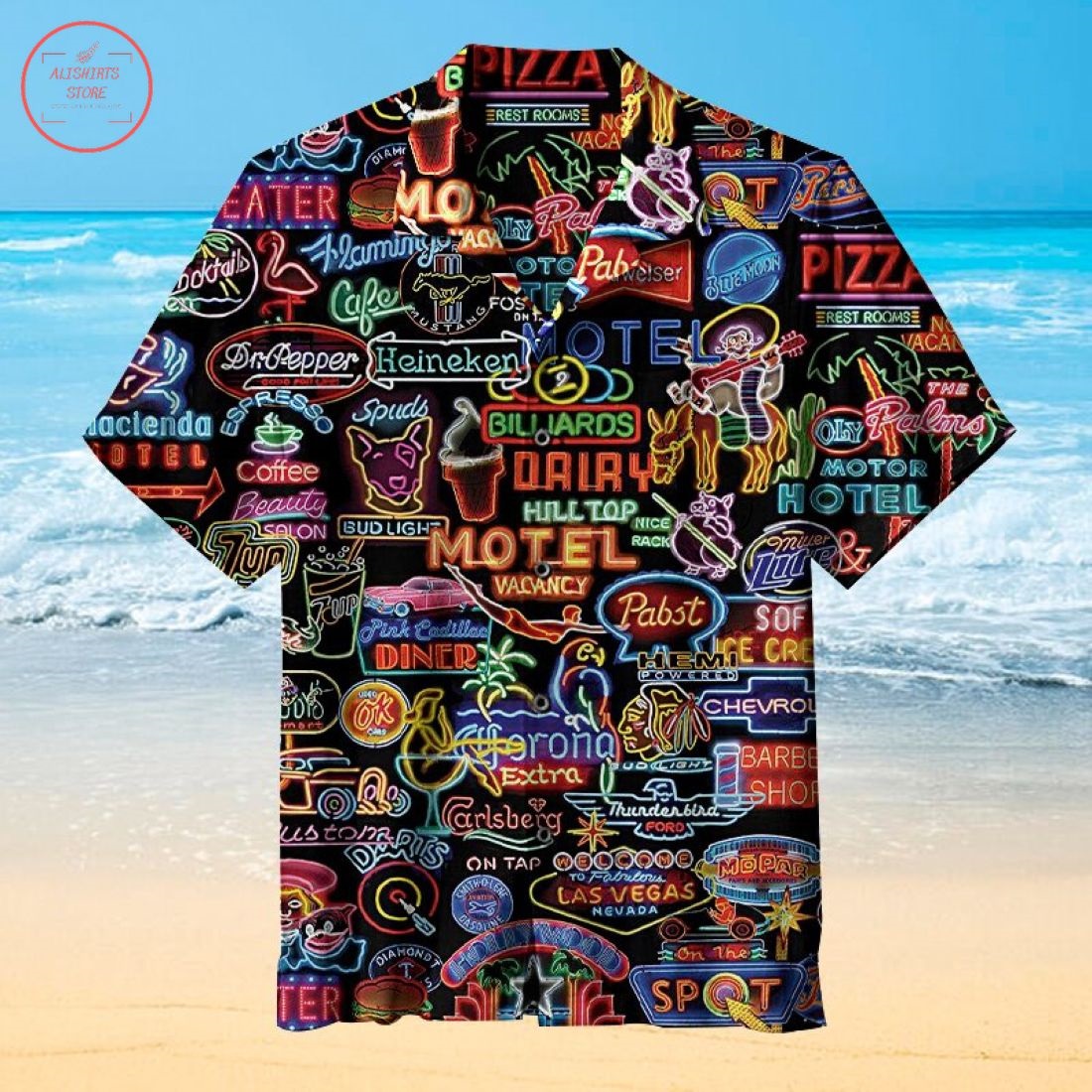 Neon Signs Hawaiian Shirt