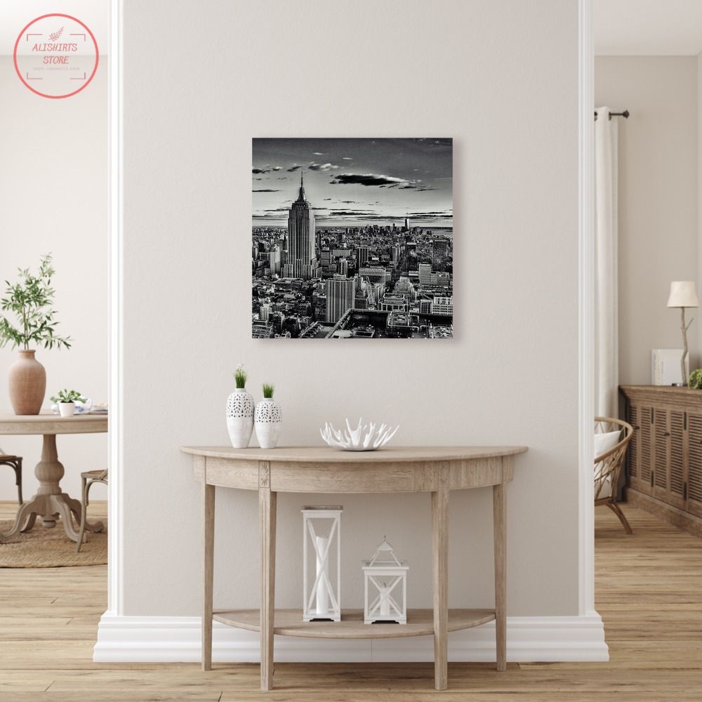 New York City in Grayscale Canvas Print