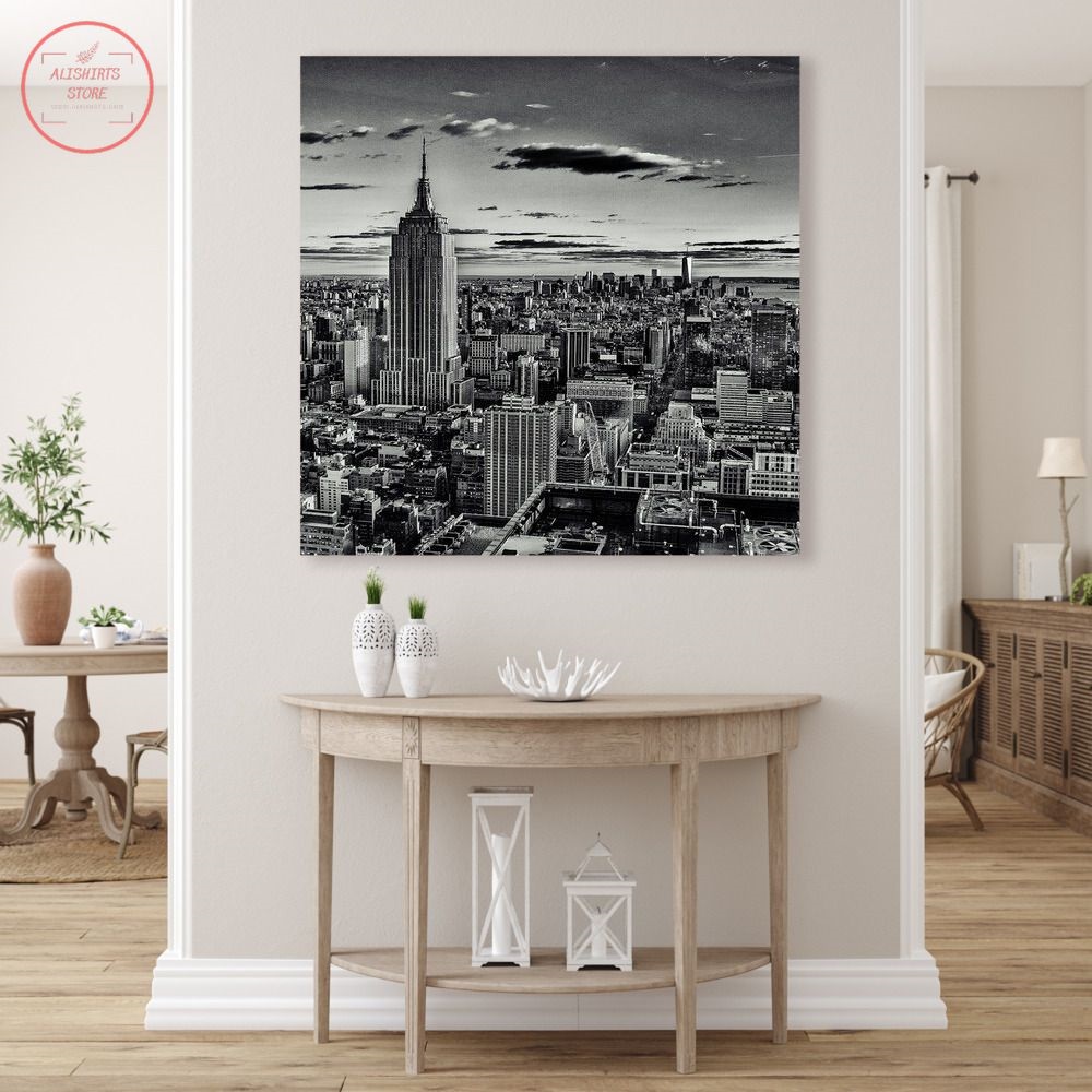 New York City in Grayscale Canvas Print