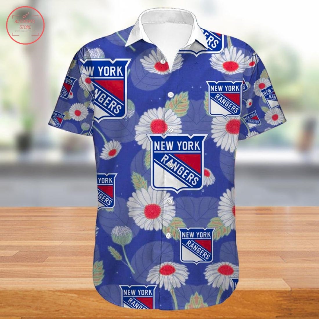 New York Rangers Hawaiian Shirt