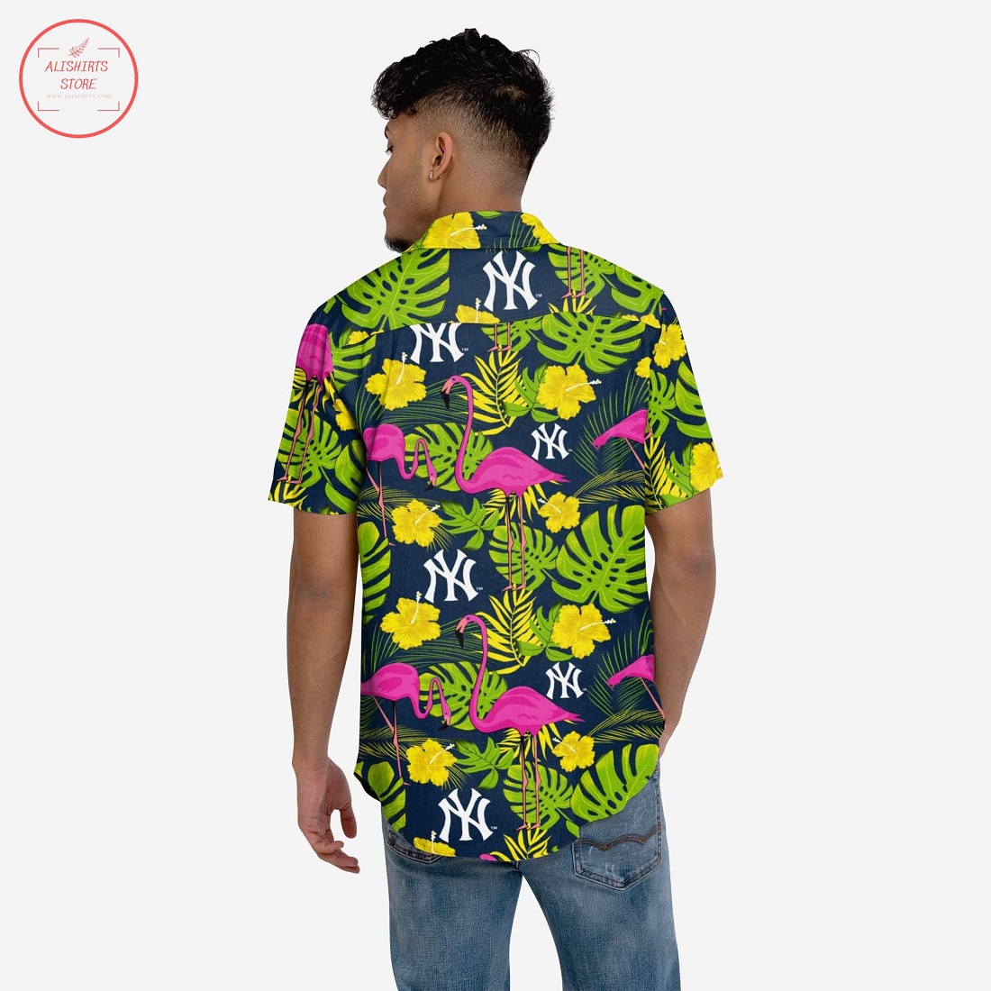 New York Yankees Highlight Hawaiian Shirt